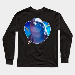 Dolphins Underwater Long Sleeve T-Shirt